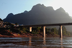 300 meter long bridge over the river
