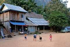 Village center in Nong Khiaw