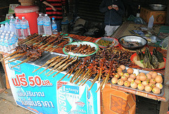 Barbecued eggs and other sticks