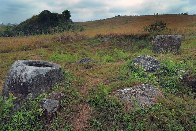 Jars in the destroyed field