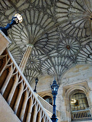 great hall stairs, christ church, oxford