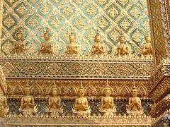 Nahaufnahmen im Wat Phra Kaeo