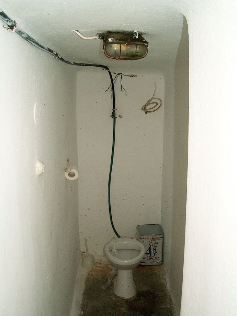 Old house cretan toilet - inside