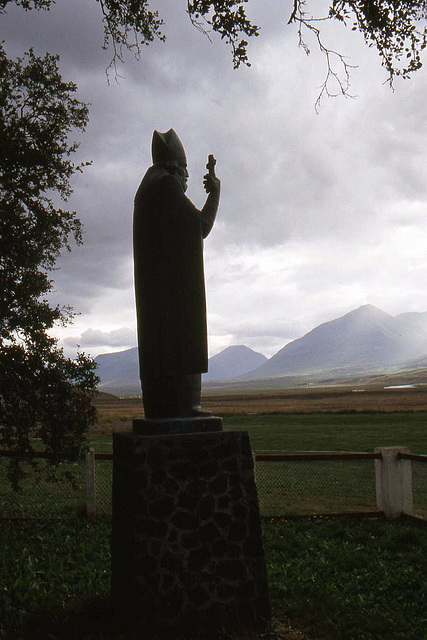 Statue of a Bishop at Munkapvera