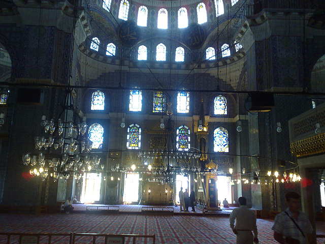 Estambul. Interior de Mezquita.