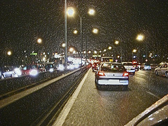 embouteillage froid sur peripherique parisien