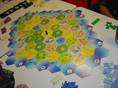 Poly-Catan met zijn achten (met Vissers): het bord