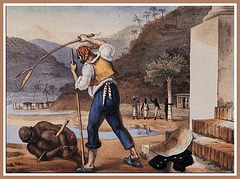 Punition d'un esclave au Brésil [gravure]