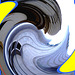 Duo gratteurs de ciel- Skyscrapers duo- NYC. Spirale colorée / Colorful spiral.