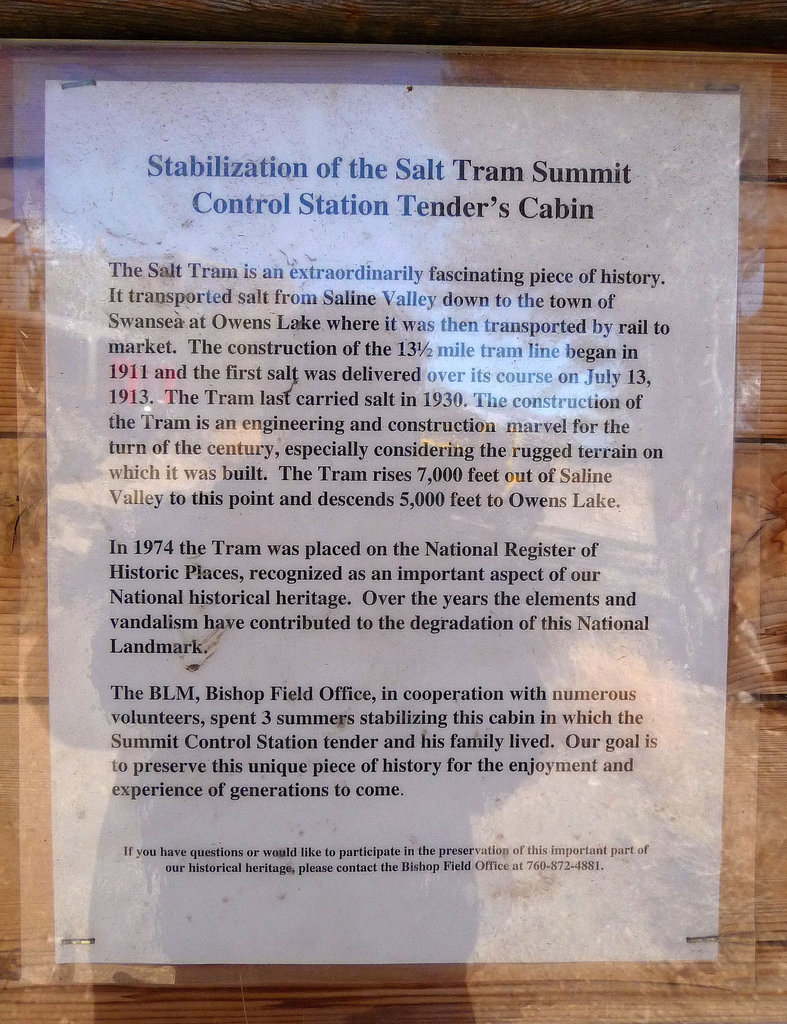 Stabilization of the Salt Tram Summit Control Station Tender's Cabin (1847)