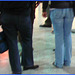 Belles fesses bombées en jeans- Rounded bum in jeans- Montreal airport / 18 octobre 2008