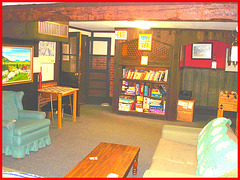 Killington Pico Motor Inn / Salle de repos et de jeu - Relaxation et games room / Killington, Vermont. USA.  7 août 2008.