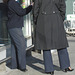 High heeled flight attendants on flats -  Deux charmantes hôtesses de l'air-  Montreal airport. 18 octobre 2008.