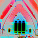 Abbaye de St-Benoit-du-lac au Québec - 7 février 2009 - Brightened up colours in negative effect