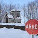 Tour St-Benoit de l'abbaye de St-Benoit-du-lac  /  Québec. CANADA - Février 2009