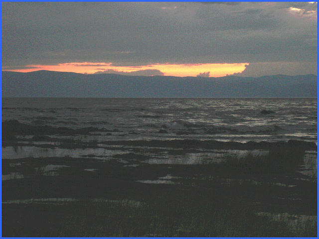 Coucher de soleil / Sunset -St-Jean-Port-Joli, Qc. CANADA. 21 juillet 2005.