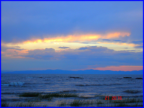 Coucher de soleil / Sunset - St-Jean-Port-Joli - Qc. CANADA. 21 Juillet 2005.