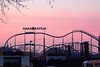Hamburger Dom bei Sonnenaufgang