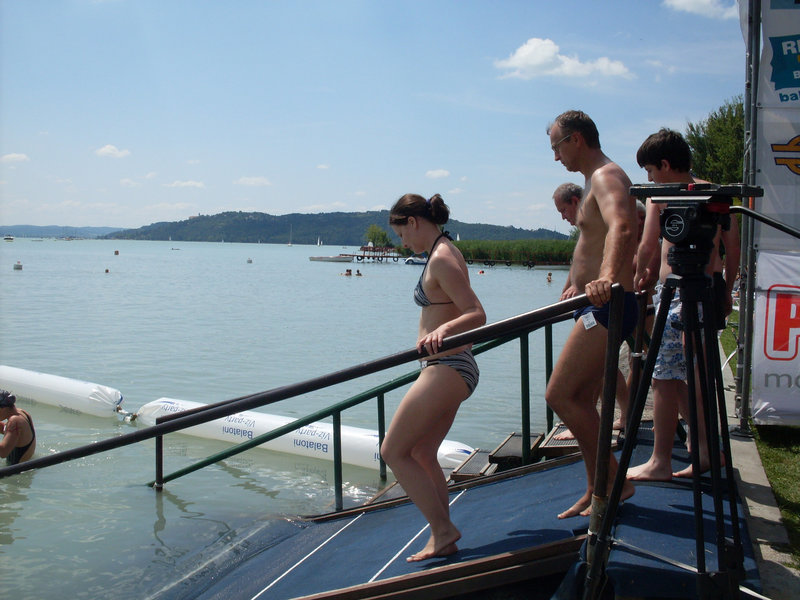 Starto de tranagxo de Balatonfüred al Tihany