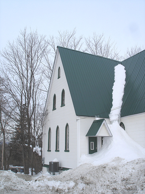 Église St-Augustin de Cantorbery- Austin. Québec- CANADA /   7 février 2009