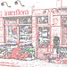 Boutique de fleurs Interflora / Interflora store  -  Helsingborg / Suède - Sweden.  22 octobre 2008-  Contours de couleurs ravivées