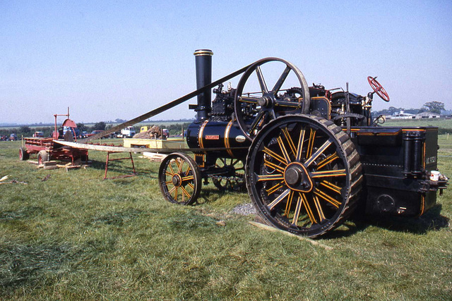 Sawing Timber by Invicta Steam Traction Engine