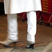 Alfo Gross tall Swedish Lady in long white pants & high-heeled Boots  /   Grande Dame Suédoise en longs pantalons blancs et Bottes à talons hauts - Helsingborg / Suède - 22 Octobre 2008