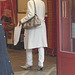 Alfo Gross tall Swedish Lady in long white pants & high-heeled Boots  /   Grande Dame Suédoise en longs pantalons blancs et Bottes à talons hauts - Helsingborg / Suède - 22 Octobre 2008