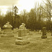 Immaculate heart of Mary cemetery - Churubusco. NY. USA.  March  29th 2009  -   O ' Brien.....Sepia.