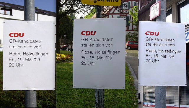 Wahlkampf im Dorf