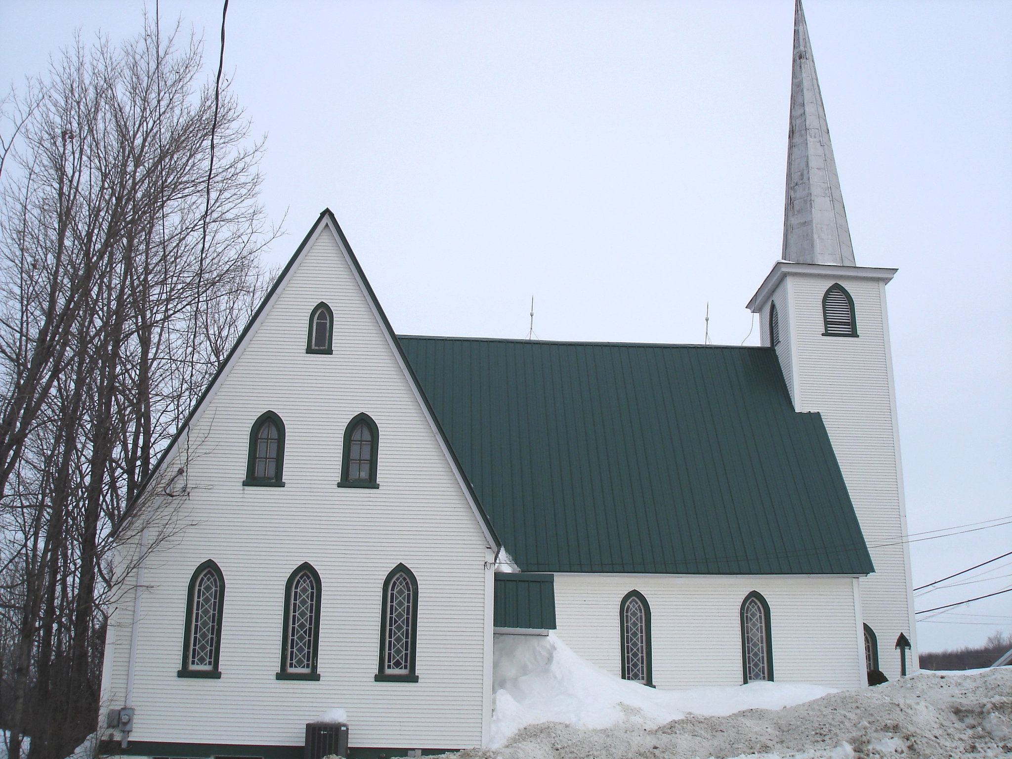 Église St-Augustin de Cantorbery- Austin. Québec- CANADA /   7 février 2009