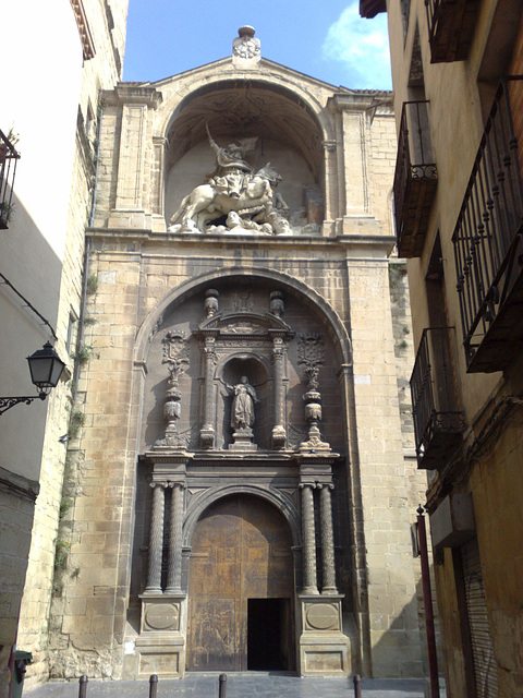 Logroño: Puerta de la Iglesia de Santiago.