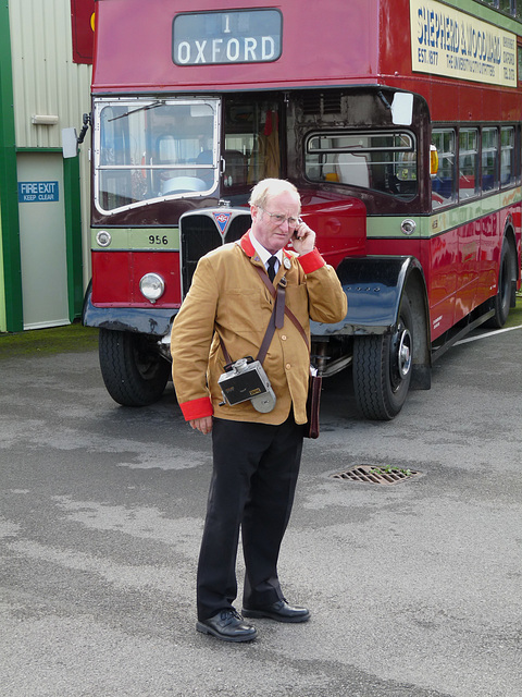 Period Costume but Mobile Phone