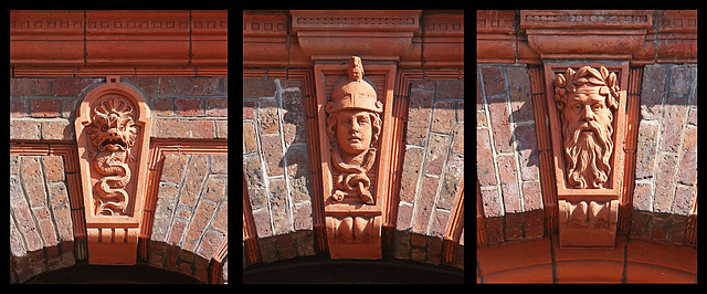 The faces of Widnes Town Hall