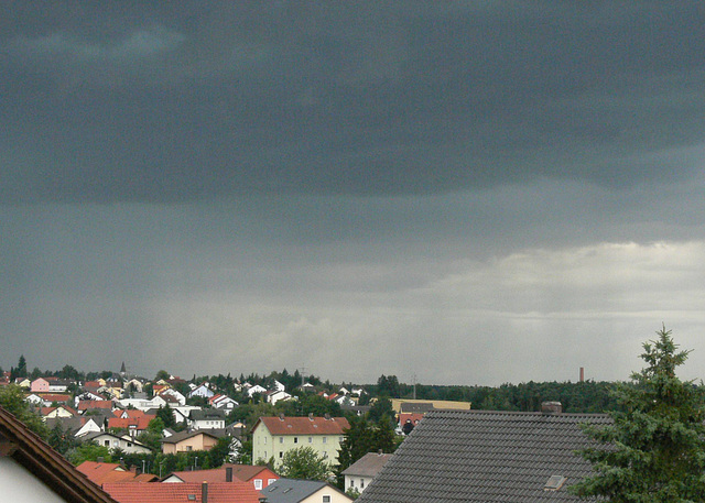 Unwetter zieht zieht auf