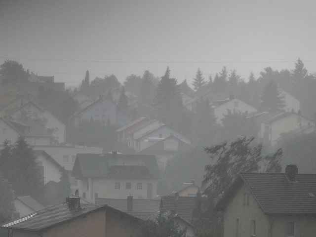 Der Regen ist da