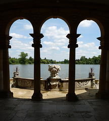 View from the Loggia at Hever Castle (vertical)