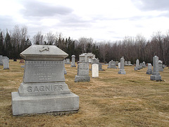 Immaculate heart of Mary cemetery - Churubusco. NY. USA.  March  29th 2009  Gagnier et Nichols
