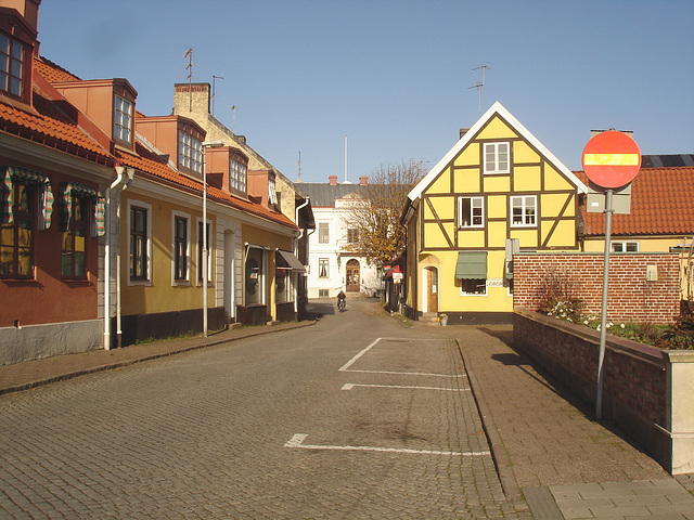 A charming area around the hotel /  Un coin charmant autour de l'hotel.  Laholm /  Suède - Sweden.  25 octobre 2008