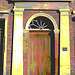 Typical Swedish door & windows - Porte & fenêtres typiquement suédoises /  Ängelholm - Suède / Sweden.   23 octobre 2008- Porte numéro 7.- Postérisée
