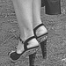 Mariage et Talons Hauts /  Wedding heels - Fébruary 2009 - Ipernity friend's gift - B & W