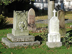 Cimetière et église / Cemetery & church - Ängelholm.  Suède / Sweden.  23 octobre 2008