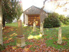 Cimetière et église / Cemetery & church - Ängelholm.  Suède / Sweden.  23 octobre 2008