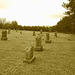 Mountain view cemetery. Saranac lake area.  NY. USA . March 29th 2009 - Sepia