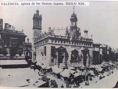 Valencia: Iglesia de los Santos Juanes en el S. XIX