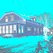 Villa Ste-Marguerite de St-Benoit. Qc. CANADA. 7 février 2009- Effet de négatif  et changement de couleur