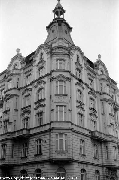 Corner of Lesnicka and Janackovo, Smichov, Prague, CZ, 2008