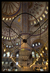 Blue mosque lamps