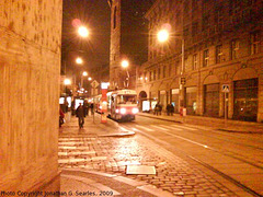 Tatra T3 at Jindrisska at Night, Prague, CZ, 2009 Tatra T3 at Jindrisska at Night, Prague, CZ, 2009