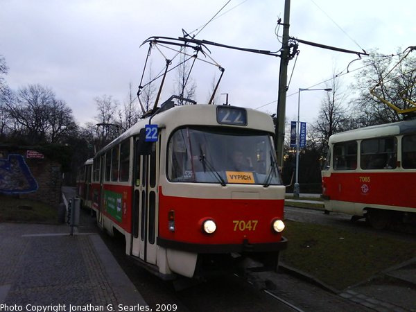 DPP #7047 and #7065 at Kralovsky Letohradek, Prague, CZ, 2009